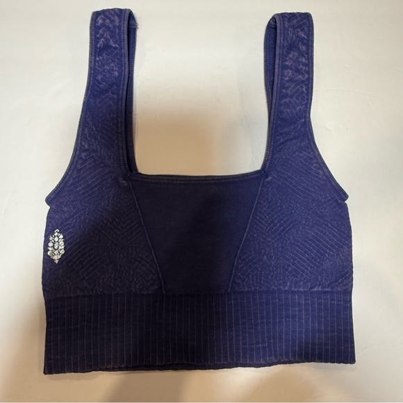 FP Movement by Free People Other - Free People Good Karma tile texture square sports bra crop top purple XS